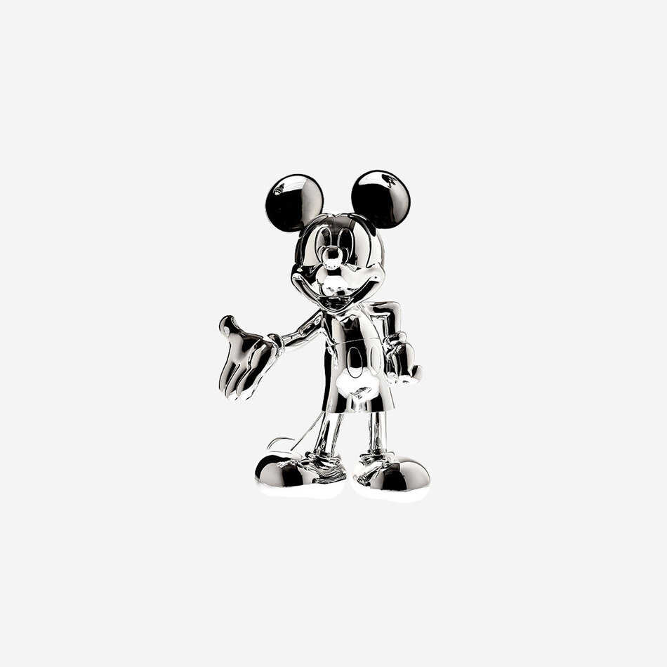 Leblon Delienne MICKEY WELCOME CHROMED - SMALL 30 CM-ZILVER Leblon Delienne MICKEY WELCOME CHROMED - SMALL 30 CM-ZILVER