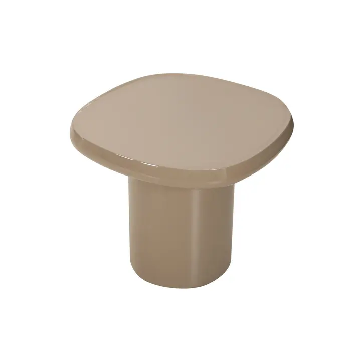 The Grand Interior Morgan End Table 47 - Taupe Glossy