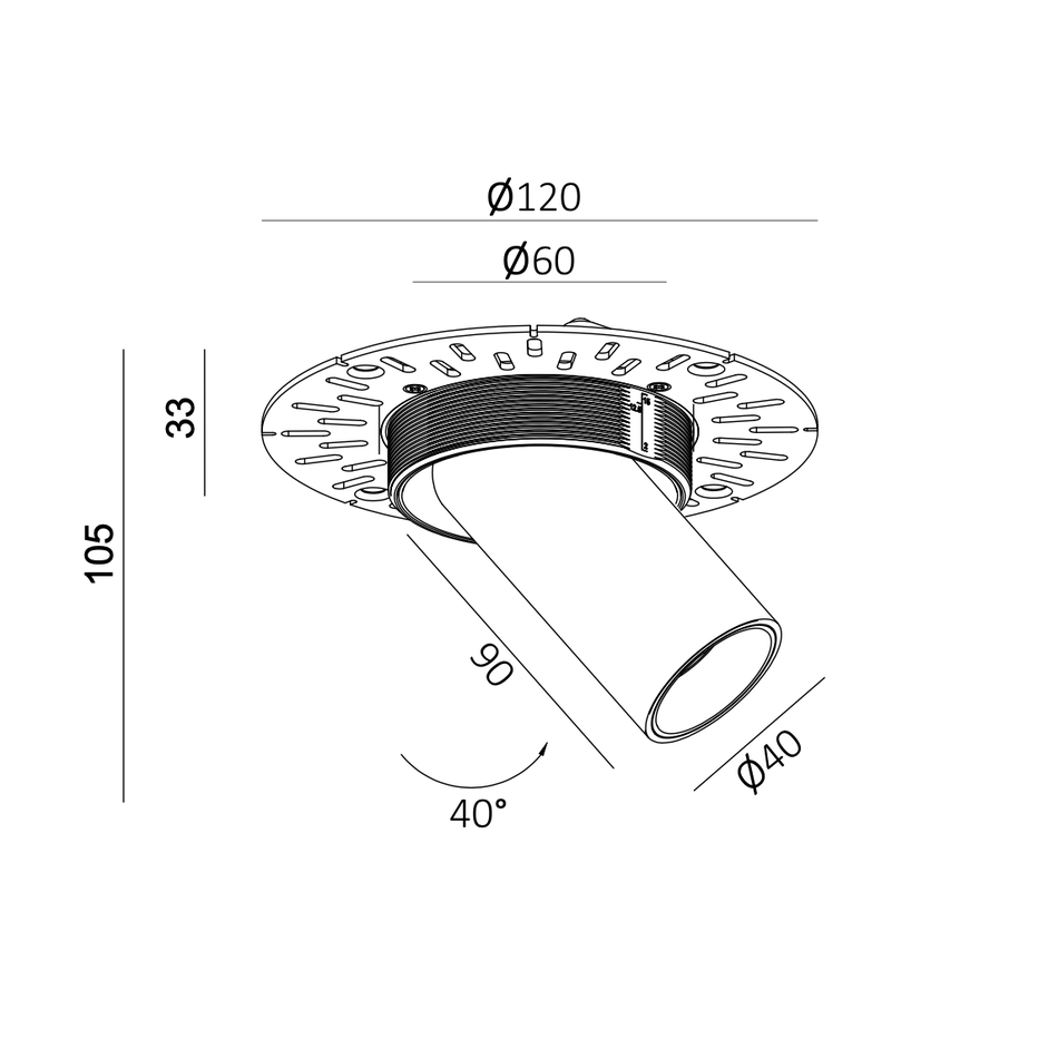 The Grand Interior Elegenza Tube Led Spot - Antique Bronze The Grand Interior Elegenza Tube Led Spot - Antique Bronze