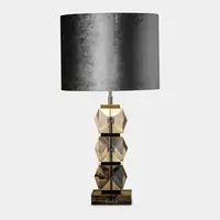 New York Table Lamp - Smoke Glass