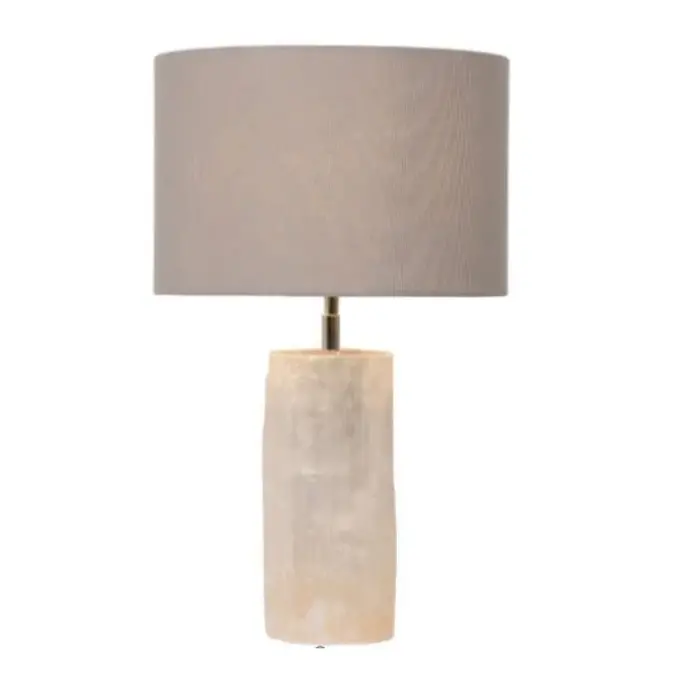 The Grand Interior Minas Selenite Column Table Lamp