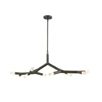 Scott Chandelier - Smoke Bronze Alabaster