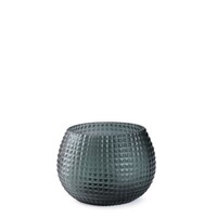 Somba Tealight - Clear/Dark indigo - 8cm