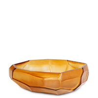 Cubistic Bowl - Clear/Gold - 12cm