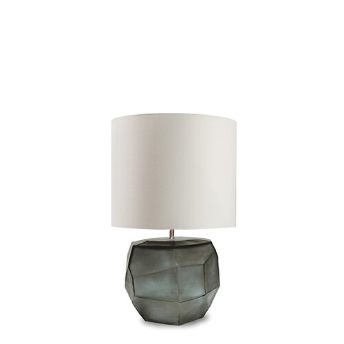 Guaxs Cubistic Round Tablelamp - Indigo/Smokegrey - 66cm - Witte kap Guaxs Cubistic Round Tablelamp - Indigo/Smokegrey - 66cm - Witte kap