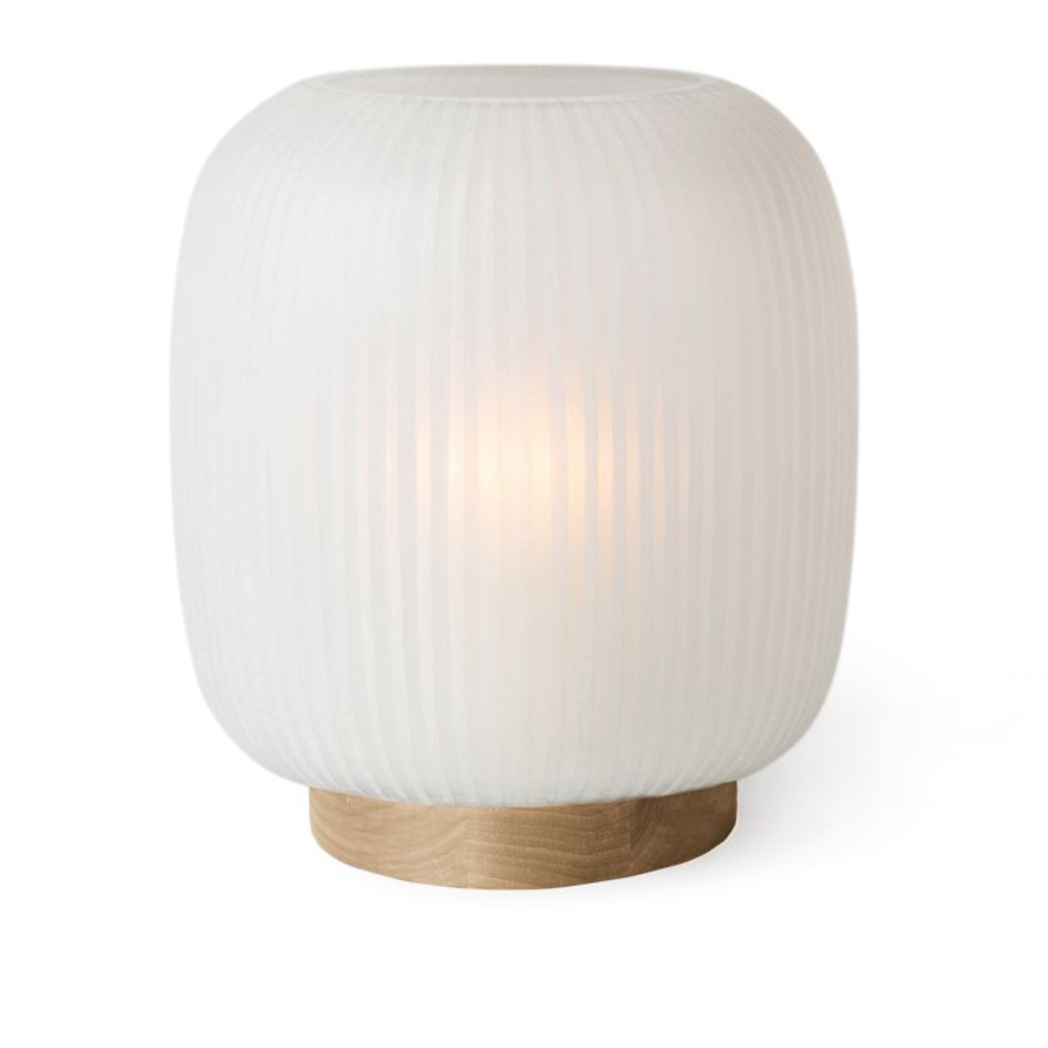 Guaxs Villeta Lantern L - Base Oak / Glass Clear - 31cm Guaxs Villeta Lantern L - Base Oak / Glass Clear - 31cm