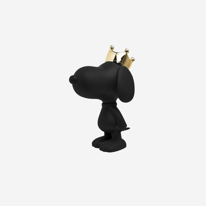 Leblon Delienne Snoopy Sculpture with Crown – Small – Black & Gold
