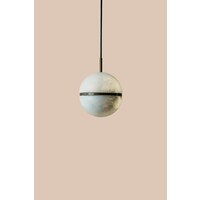 Double Ivy Pendant Light – Designer LED Hanging Lamp in Alabaster & Aluminum – 16W – 2700K Warm White – Dimmable