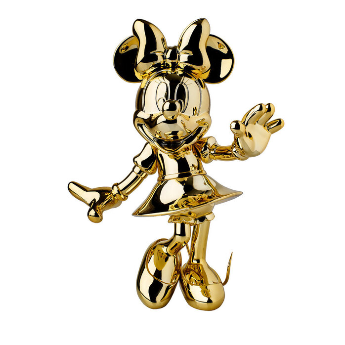 Minnie Welcome Beeld – Verchroomd Goud – Small – 31 cm