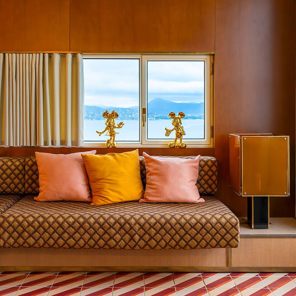 Minnie Welcome Beeld – Verchroomd Goud – Small – 31 cm