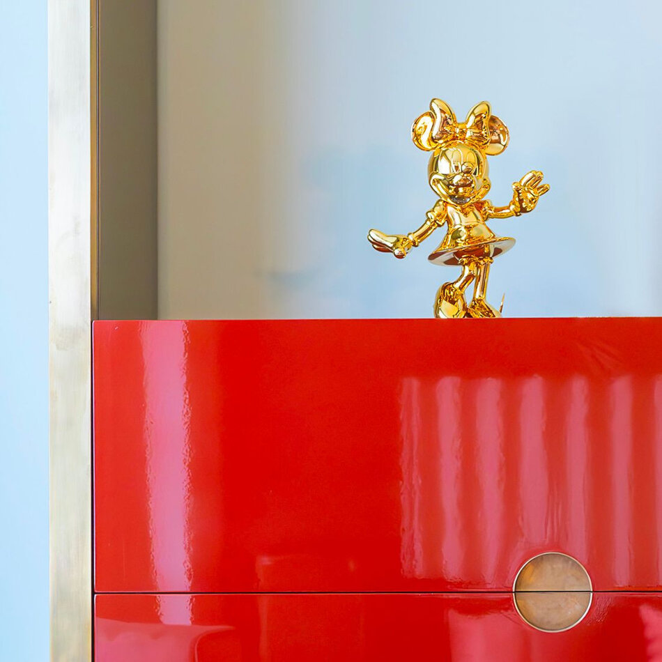 Minnie Welcome Beeld – Verchroomd Goud – Small – 31 cm