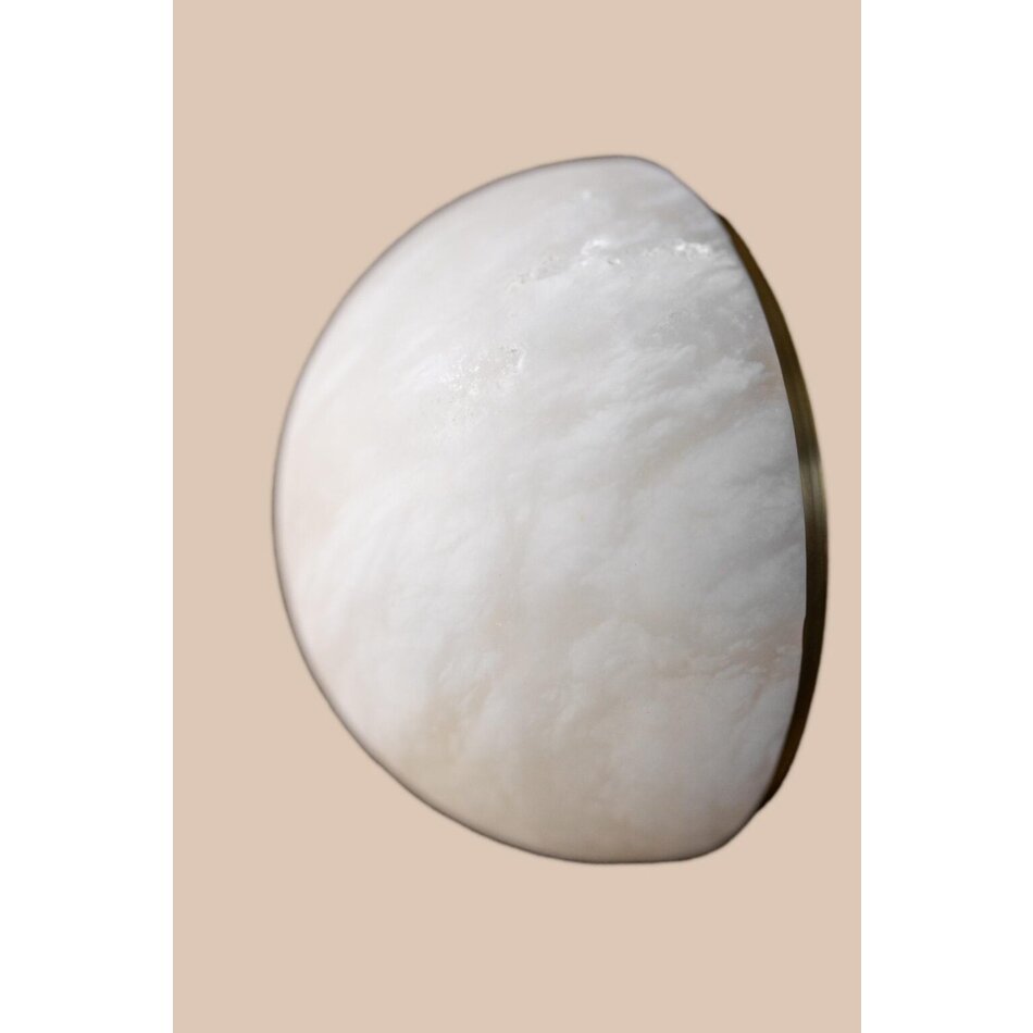 NILA Ivy Wall Light – Designer LED Lamp in Alabaster & Brass – 8W – 2700K Warm White – Dimmable NILA Ivy Wall Light – Designer LED Lamp in Alabaster & Brass – 8W – 2700K Warm White – Dimmable