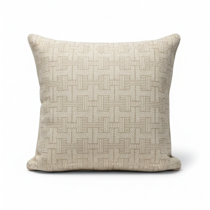 Proluca Design Decorative cushion Hermès Fabrics of Panama fabric - Beige-White- 45x45 - Incl. Cushion Padding Proluca Design Decorative cushion Hermès Fabrics of Panama fabric - Beige-White- 45x45 - Incl. Cushion Padding