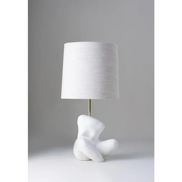 Porta Romana Agnes Table Lamp - Plaster White - 38.5cm Porta Romana Agnes Table Lamp - Plaster White - 38.5cm