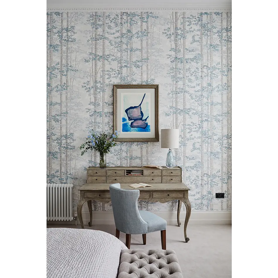 Porta Romana Avocado Tablelamp Small - Pearl Blue- 33cm Porta Romana Avocado Tablelamp Small - Pearl Blue- 33cm