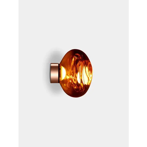 Tom Dixon Melt Mini Wall Lamp - Polished Copper Polycarbonate Design Lamp - LED Surface Mounted Lamp 30 cm Tom Dixon Melt Mini Wall Lamp - Polished Copper Polycarbonate Design Lamp - LED Surface Mounted Lamp 30 cm
