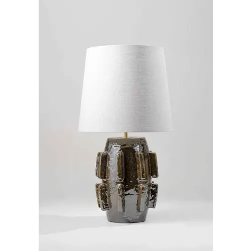 Porta Romana Barbara Table Lamp - Walnut - 46cm Porta Romana Barbara Table Lamp - Walnut - 46cm