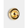 Void Surface Light – Polished brass wall lamp with integrated dimmable LED (Ø30 cm)