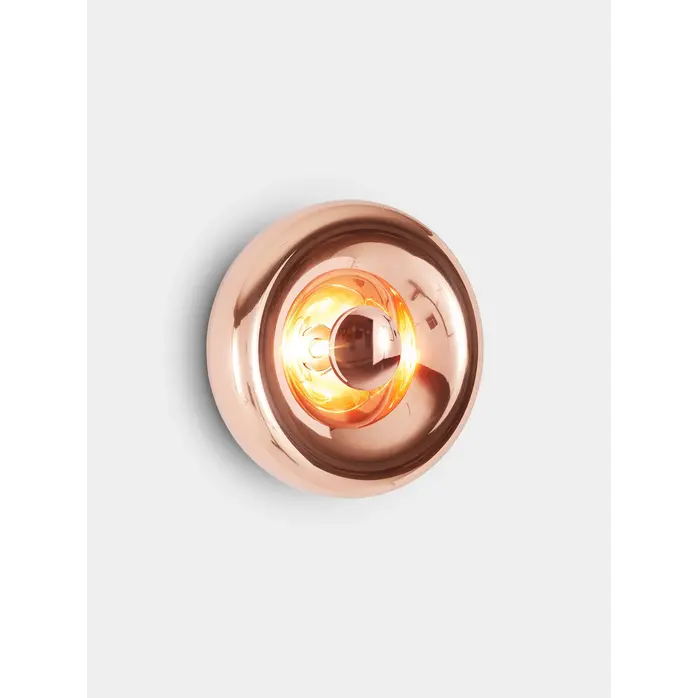 Tom Dixon Void Surface Light –Koperen wandlamp met geïntegreerde dimbare LED (Ø30 cm)