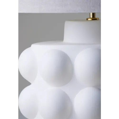 Porta Romana Boublé Tablelamp - Biscuit - 28cm Porta Romana Boublé Tablelamp - Biscuit - 28cm