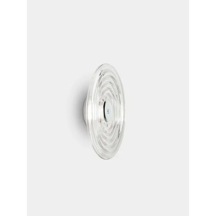 Tom Dixon Press Large Surface Light - Large glass wall light with integrated dimmable LED (Ø35 cm, IP55)