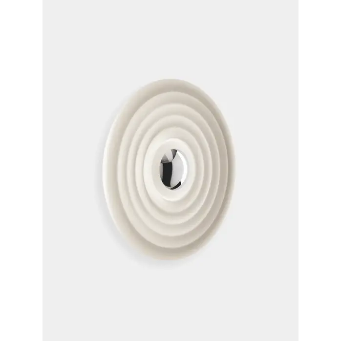 Tom Dixon Press Large Surface Light - Large glass wall light with integrated dimmable LED (Ø35 cm, IP55)