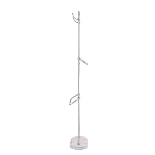 Eichholtz Towel Rack Lowell L - Polished stainless steel white marble base - 159cm Eichholtz Towel Rack Lowell L - Polished stainless steel white marble base - 159cm
