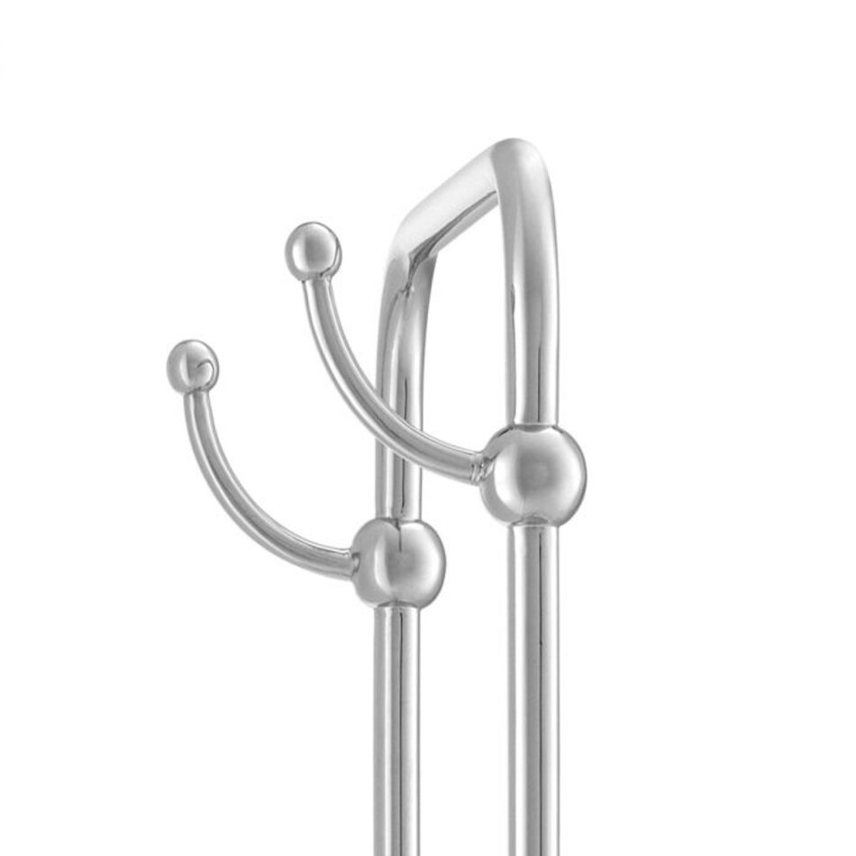 Eichholtz Towel Rack Lowell L - Polished stainless steel white marble base - 159cm