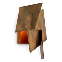 Wall Lamp Origami - Vintage Brass Finish - 26cm