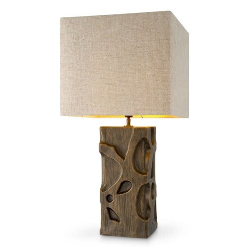 Eichholtz Table Lamp Enzo - Vintage Brass Finish - W.19-MAX W.40-H. 77cm Eichholtz Table Lamp Enzo - Vintage Brass Finish - W.19-MAX W.40-H. 77cm