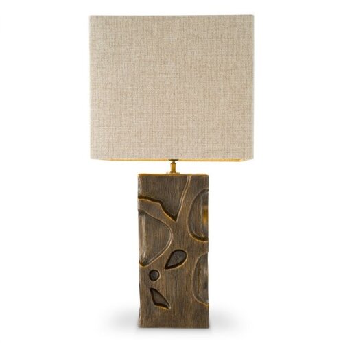 Eichholtz Table Lamp Enzo - Vintage Brass Finish - W.19-MAX W.40-H. 77cm Eichholtz Table Lamp Enzo - Vintage Brass Finish - W.19-MAX W.40-H. 77cm