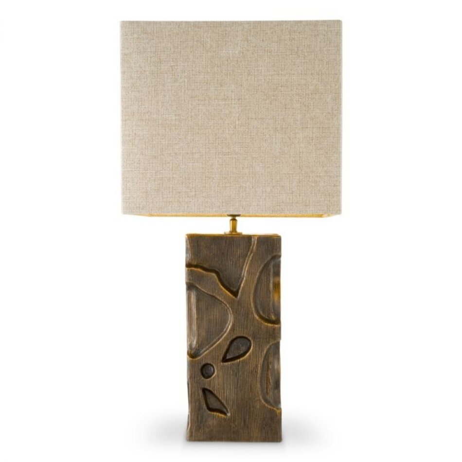 Eichholtz Table Lamp Enzo - Vintage Brass Finish - W.19-MAX W.40-H. 77cm Eichholtz Table Lamp Enzo - Vintage Brass Finish - W.19-MAX W.40-H. 77cm