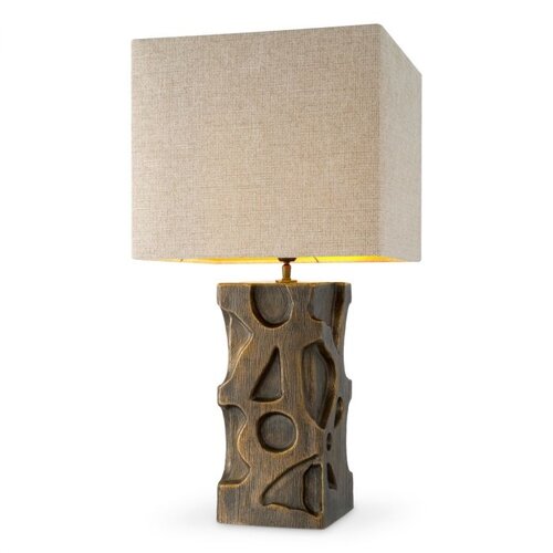 Eichholtz Table Lamp Enzo - Vintage Brass Finish - W.19-MAX W.40-H. 77cm Eichholtz Table Lamp Enzo - Vintage Brass Finish - W.19-MAX W.40-H. 77cm