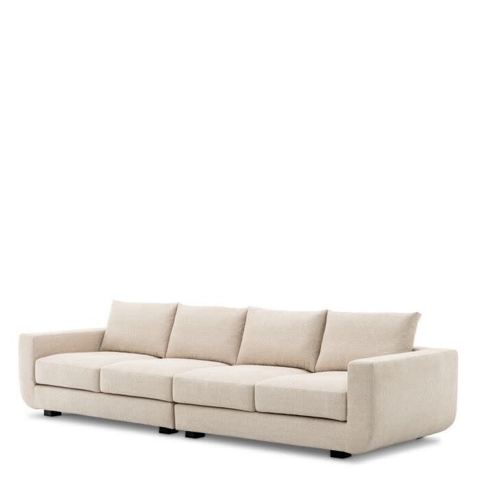 Eichholtz Brighton Sofa – Luxe 3-Zitsbank in Nuoro Beige Stof – Moderne Design Bank 324 cm Eichholtz Brighton Sofa – Luxe 3-Zitsbank in Nuoro Beige Stof – Moderne Design Bank 324 cm