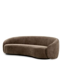 Sofa Amore in Avelin brown - 235 x 105 x 74