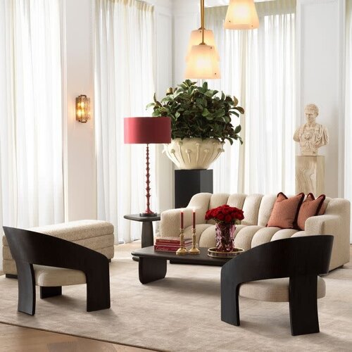 Eichholtz Valmont Bank – Luxe Opbergbank met Creststone Beige Bekleding & Ebony Afwerking – Design Zitmeubel 141 cm Eichholtz Valmont Bank – Luxe Opbergbank met Creststone Beige Bekleding & Ebony Afwerking – Design Zitmeubel 141 cm