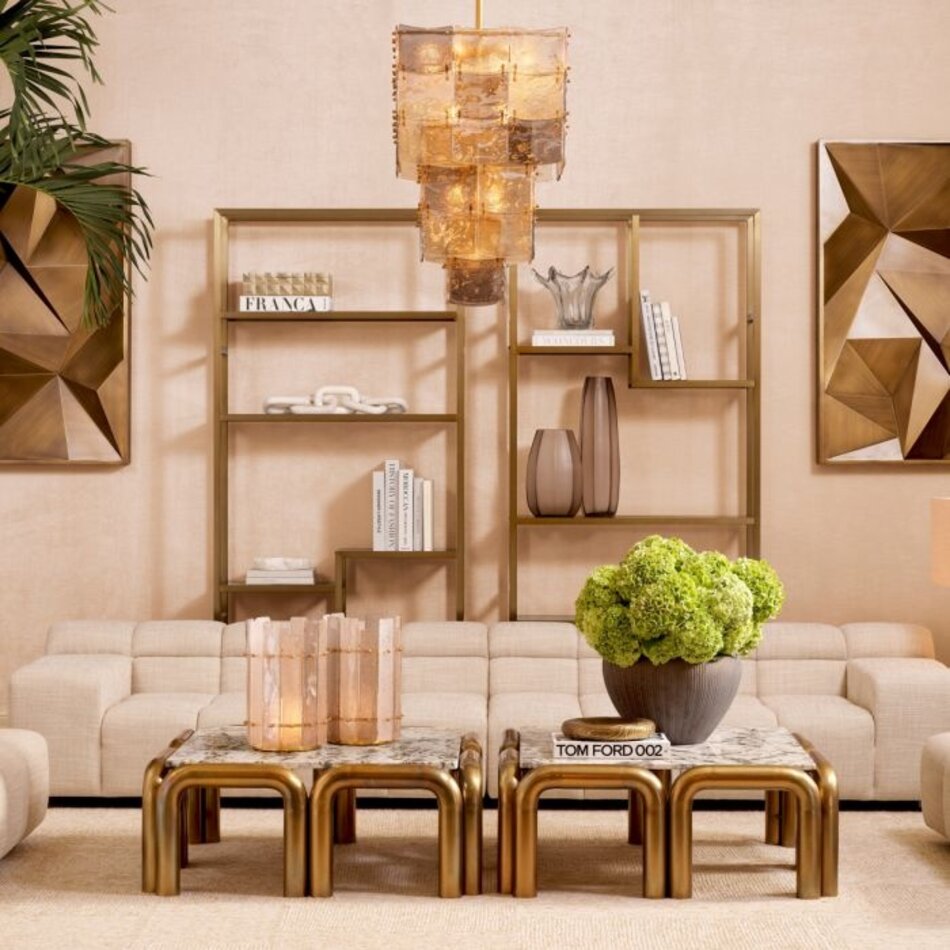 Eichholtz Modular Sofa Hunter Right in Albury beige - 185 x 110 x 65 Eichholtz Modular Sofa Hunter Right in Albury beige - 185 x 110 x 65