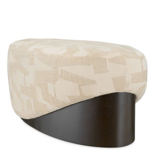 Eichholtz Raymond Sofa - Luxury Design Sofa in Brooklyn Sand Fabric with Black Veneer - Elegant Sofa 140 cm Eichholtz Raymond Sofa - Luxury Design Sofa in Brooklyn Sand Fabric with Black Veneer - Elegant Sofa 140 cm