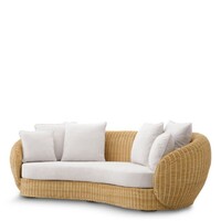 Sofa Rafael - Natural Rattan Sentier Cream - 84cm