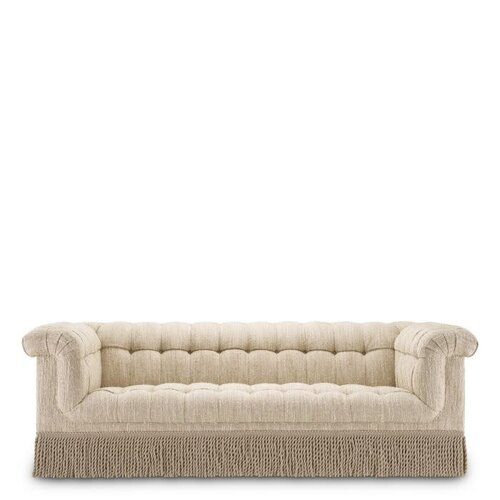 Eichholtz Dorantes Sofa – Luxury Designer Sofa in Bouclé Sonata Cream with Tufted Finish and Fringes – Elegant Seating 236 cm Eichholtz Dorantes Sofa – Luxury Designer Sofa in Bouclé Sonata Cream with Tufted Finish and Fringes – Elegant Seating 236 cm