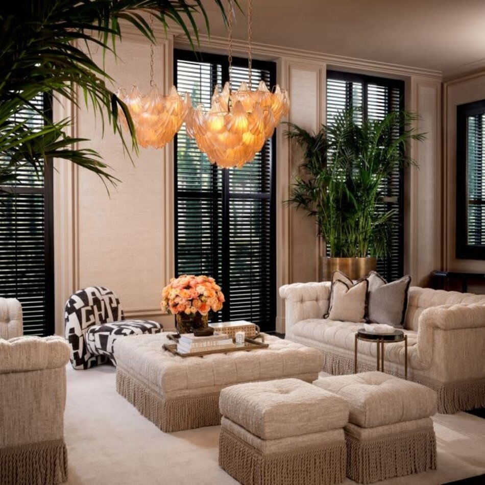 Eichholtz Dorantes Sofa – Luxury Designer Sofa in Bouclé Sonata Cream with Tufted Finish and Fringes – Elegant Seating 236 cm Eichholtz Dorantes Sofa – Luxury Designer Sofa in Bouclé Sonata Cream with Tufted Finish and Fringes – Elegant Seating 236 cm