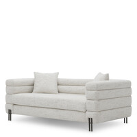 Sofa York S - Seashell Off-White Bronze Finish Legs - 70cm