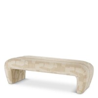 Bench Eastborne in Brooklyn sand - 144 x 60 x 43