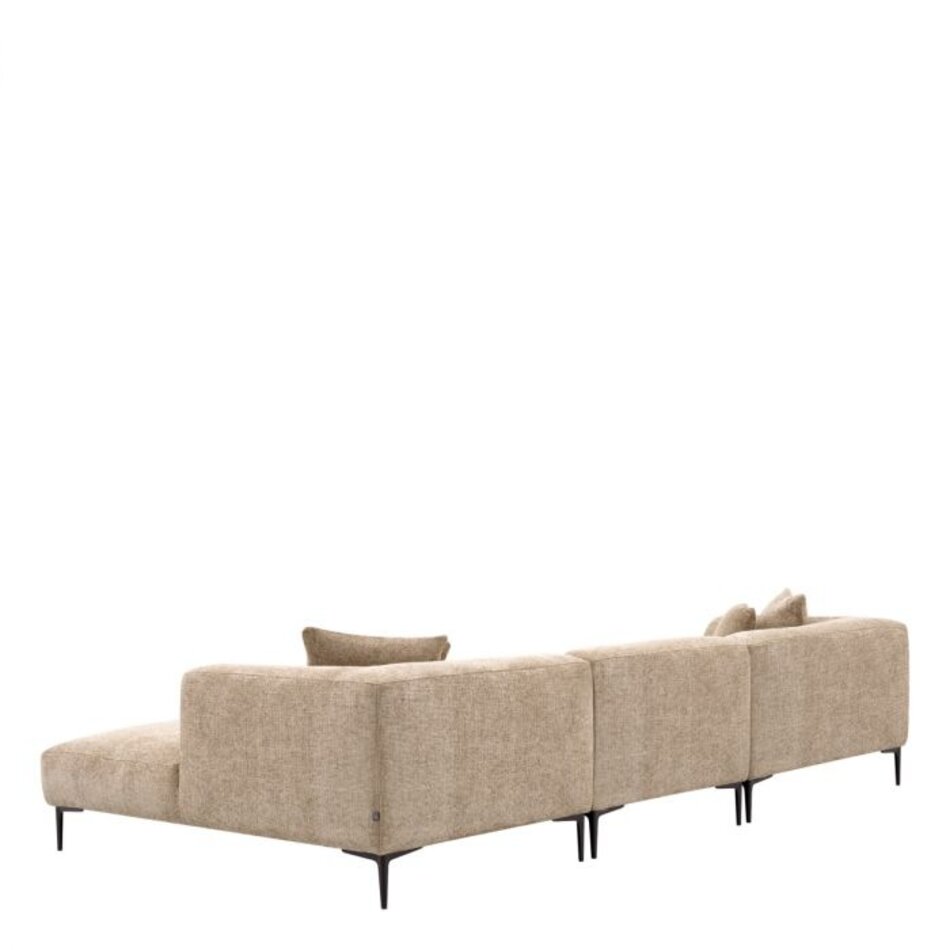Eichholtz Sofa Firenze Lounge - Lyssa Sand Black Legs Eichholtz Sofa Firenze Lounge - Lyssa Sand Black Legs