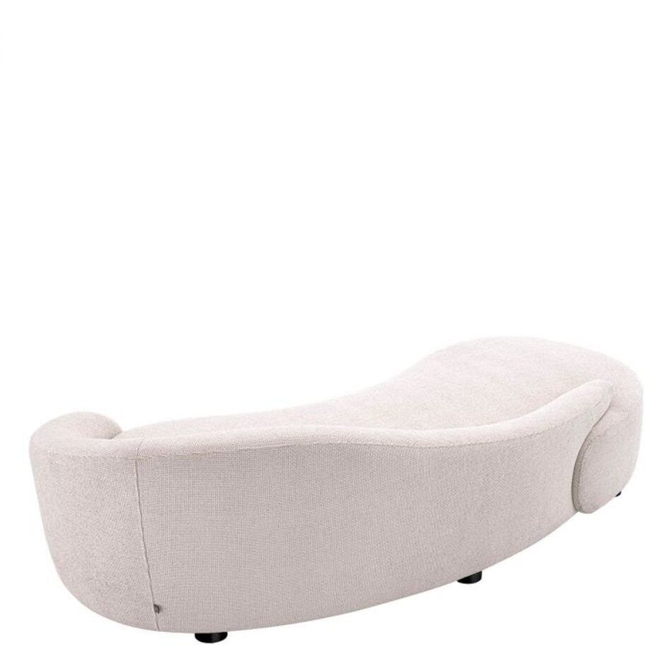Eichholtz Sofa Rivolo - Lyssa Off-White Black Feet - 70cm Eichholtz Sofa Rivolo - Lyssa Off-White Black Feet - 70cm