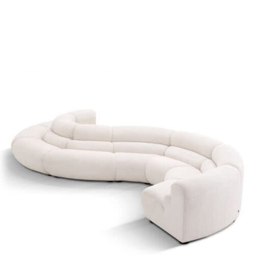 Eichholtz Modular Sofa Lindau Inside Corner - Lyssa Off-White Black Feet - 68cm Eichholtz Modular Sofa Lindau Inside Corner - Lyssa Off-White Black Feet - 68cm