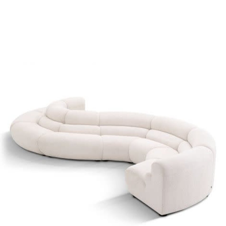 Eichholtz Modular Sofa Lindau Inside Corner - Lyssa Off-White Black Feet - 68cm Eichholtz Modular Sofa Lindau Inside Corner - Lyssa Off-White Black Feet - 68cm