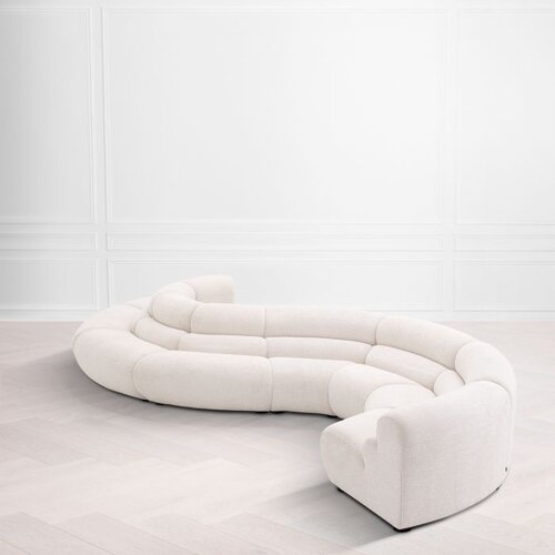 Eichholtz Modular Sofa Lindau Inside Corner - Lyssa Off-White Black Feet - 68cm Eichholtz Modular Sofa Lindau Inside Corner - Lyssa Off-White Black Feet - 68cm