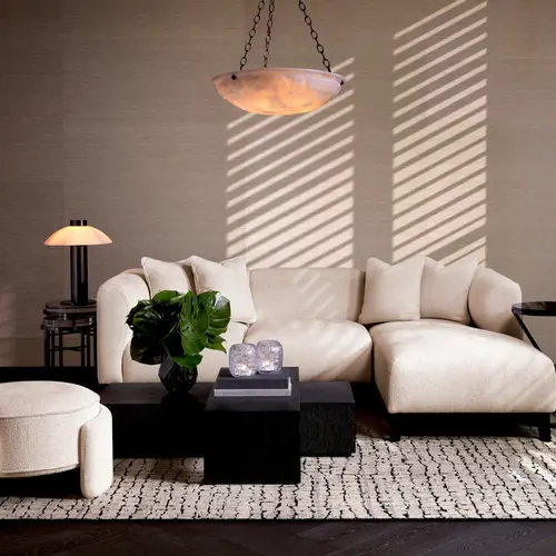 Eichholtz Sofa Corse Lounge Right in Lyssa off-white - 232 x 163 x 72 Eichholtz Sofa Corse Lounge Right in Lyssa off-white - 232 x 163 x 72