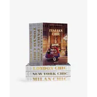 Assouline Chic Series – Luxe Complete Boeken Set met 7 Stedenboeken – Exclusieve Coffeetable Collectie